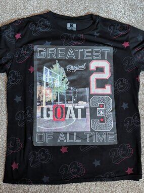 Hustle G "Greatest Goat 23" Size 3XL Michael Jordan AOP Short Sleeve Basketball